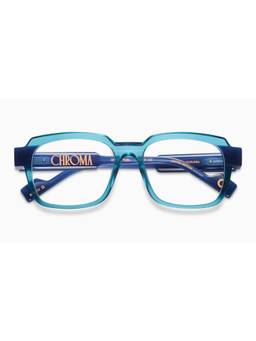 Etnia Barcelona - CHROMA - NO07 Acetate Rectangle Blue Eyeglass Frames For Unisex-5CHRO0754OTQBL (54)