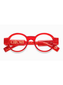 Etnia Barcelona - CHROMA - NO10 Acetate Round Red Eyeglass Frames For Unisex-5CHRO1047ORD (47)