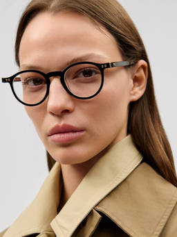 Etnia Barcelona - FORTUNY Acetate Round Black Eyeglass Frames For Unisex-5FORTUN46OBKCL (46)