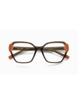 Etnia Barcelona - HERA Acetate Hexagon Brown Eyeglass Frames For Unisex-5HERA54OBROG (54)
