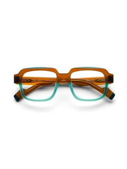 Etnia Barcelona - KEVIN Acetate Square Brown Eyeglass Frames For Unisex-5KEVIN51OBRTQ (51)
