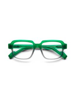 Etnia Barcelona - KEVIN Acetate Square Green Eyeglass Frames For Unisex-5KEVIN51OGRGY (51)