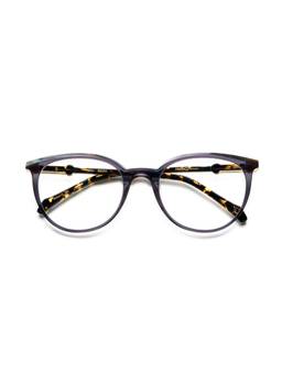 Etnia Barcelona - KOI Acetate Round Grey Eyeglass Frames For Unisex-5KOI53OBKHV (53)