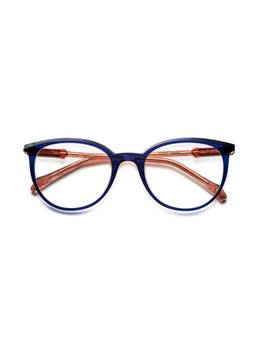 Etnia Barcelona - KOI Acetate Round Blue Eyeglass Frames For Women-5KOI53OBLBX (53)