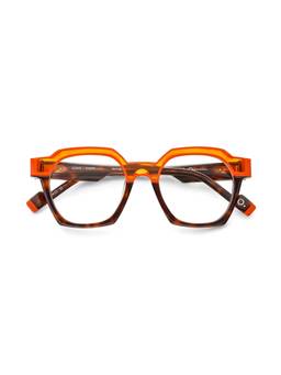 Etnia Barcelona - LONG Acetate Square Brown Eyeglass Frames For Men-5LONG50OOGHV (50)