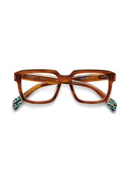 Etnia Barcelona - PORTINATX Acetate Square Brown Eyeglass Frames For Men-5PORTIN53OHVGR (53)