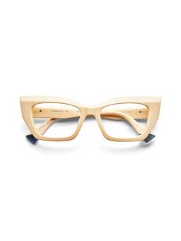 Etnia Barcelona - POSIDONIA Acetate Cat Eye Cream Eyeglass Frames For Unisex-5POSIDO52OWH (52)
