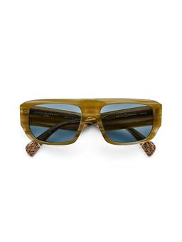 Etnia Barcelona - PUNTA GALERA Acetate Rectangle Blue Sunglasses For Women-5PUNTAG56SARBL (56)