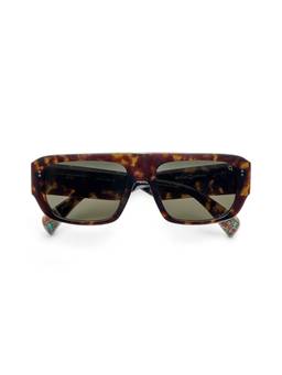 Etnia Barcelona - PUNTA GALERA Acetate Rectangle Green Sunglasses For Women-5PUNTAG56SHVBL (56)