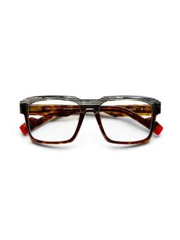 Etnia Barcelona - SITO Acetate Rectangle Black Eyeglass Frames For Unisex-5SITO55OBKHV (55)