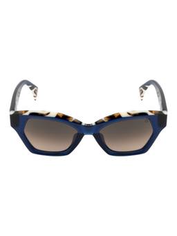 Etnia Barcelona - TATIANA Acetate Hexagon Grey Sunglasses For Unisex-5TATIAN53SBLZE (53)