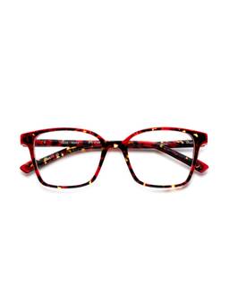 Etnia Barcelona - TEIDE Acetate Square Red Eyeglass Frames For Unisex-5TEIDE51ORDHV (51)