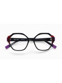 Etnia Barcelona - THEIA Acetate Hexagon Black Eyeglass Frames For Unisex-5THEIA50OBKPU (50)