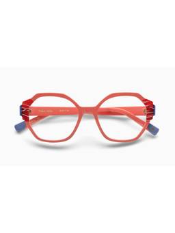 Etnia Barcelona - THEIA Acetate Hexagon Orange Eyeglass Frames For Unisex-5THEIA50ORDBL (50)