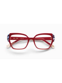 Etnia Barcelona - VESTA Acetate Cat Eye Red Eyeglass Frames For Unisex-5VESTA51ORDBL (51)