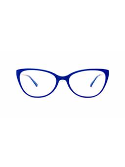 Etnia Barcelona - BATON ROUGE Acetate Cat Eye Blue Eyeglass Frames For Women-BATONROUGEBLGD52O (52)