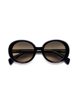 Etnia Barcelona - Audrey Acetate Round Black Sunglasses for Unisex-EBAUDREY53SBK5320 (53)