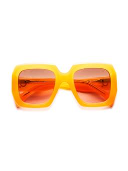 Etnia Barcelona - BRIGITTE Acetate Square Orange Sunglasses For Unisex-EBBRIGIT52SOG5222 (52)