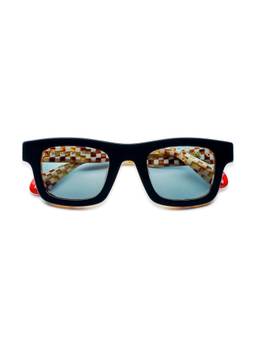 Etnia Barcelona - BRUTAL NO.14 Acetate Rectangle Blue Sunglasses For Unisex-EBBRUT1449SBK4924 (49)