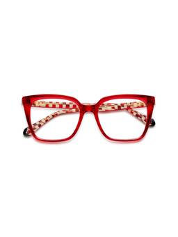 Etnia Barcelona - BRUTAL NO.20 Acetate Square Red Eyeglass Frames For Unisex-EBBRUT2053ORDCH5317 (53)