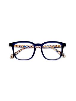 Etnia Barcelona - BRUTAL NO.21 Acetate Navy Blue Eyeglass Frames For Unisex-EBBRUT2150OBLCH5018 (50)
