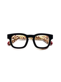 Etnia Barcelona - BRUTAL NO.02 Acetate Square Black Eyeglass Frames For Unisex-EBBRUTA247OBK4724 (47)