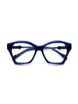 Etnia Barcelona - SNAKE Acetate Hexagon Blue Eyeglass Frames For Unisex-EBSNAKEE54OBLBE5416 (54)