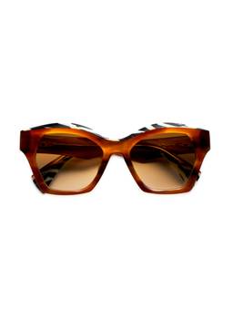 Etnia Barcelona - TATIANA Acetate Hexagon Brown Sunglasses For Unisex-EBTATIAN53SHVZE5319 (53)