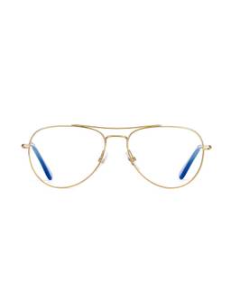 Etnia Barcelona - HOLLYWOOD Metal Aviator Gold Eyeglass Frames For Men-HOLLYWOODGDBL54O (54)