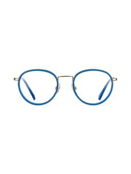 Etnia Barcelona - LITTLE ITALY Metal Round Blue Eyeglass Frames For Unisex-LITTLEITALYGDBL48O (48)