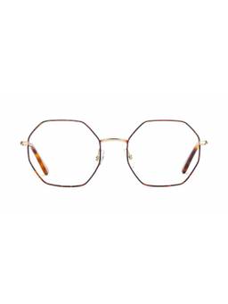Etnia Barcelona - MELROSE AVENUE Metal Hexagon Brown Eyeglass Frames For Women-MELROSEAVGDBL52O (52)