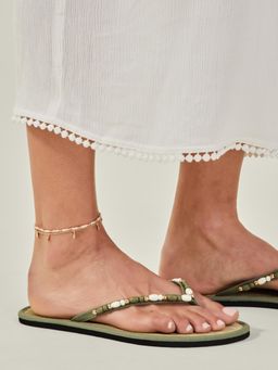 Accessorize London - Women Facet Bead Anklets Pack Of 2