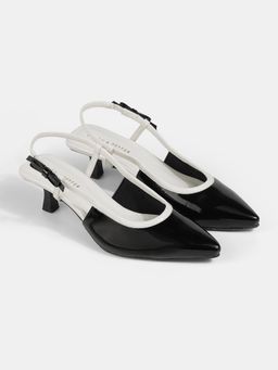 Lemon & Pepper - Women Black Kitten Heels