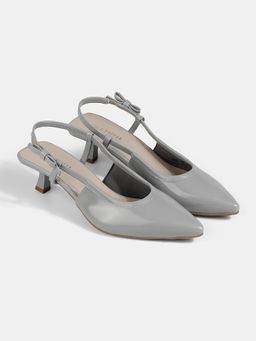 Lemon & Pepper - Women Grey Kitten Heels