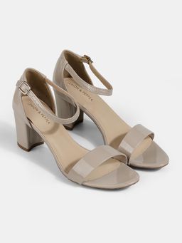 Lemon & Pepper - Women Beige Block Heels
