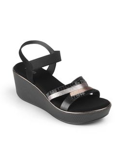 PEPPER - Women Black Wedges Heels