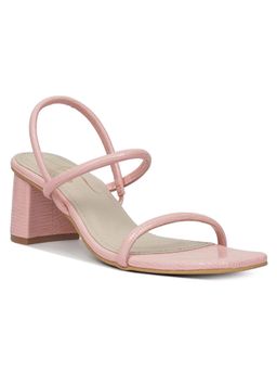 London Rag - Women Pink Croco Block Heels