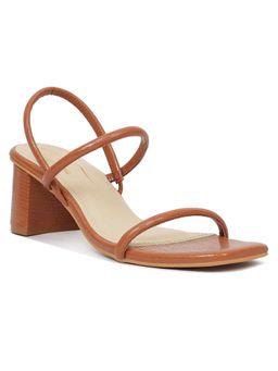 London Rag - Women Brown Croco Block Heels