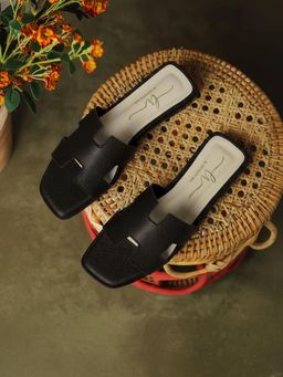 London Rag - Women Black Flats