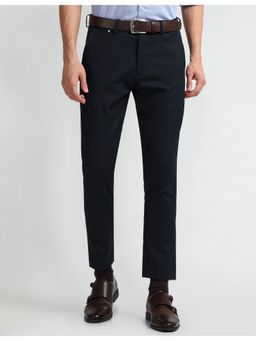 Arrow Newyork - Blue Carson Comfortable Fit Self Design Trouser