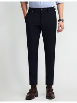 Arrow Newyork - Blue Carson Comfortable Fit Self Design Trouser