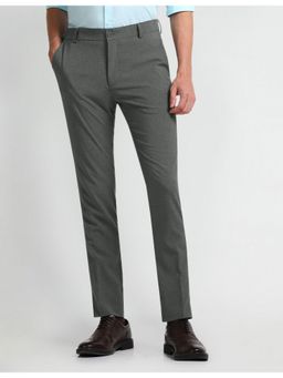 Arrow Newyork - Green Mid Rise Comfortable Fit Trouser