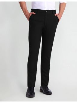 Arrow Newyork - Black Smart Flex Comfortable Fit Trouser