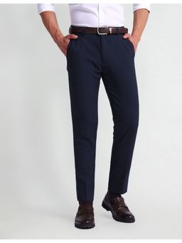 Arrow Newyork - Blue Smart Flex Comfortable Fit Trouser