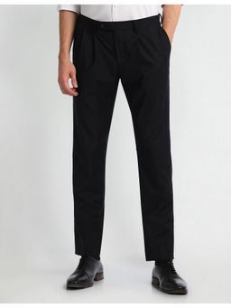 Arrow - Black Smart Flex Comfortable Trouser