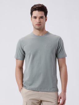 Crocodile - Green Classic Stretch Crewn Neck T-Shirt