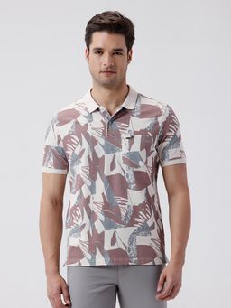 Crocodile - Multicolor Tropical Abstract All Over Printed Polo T-Shirt