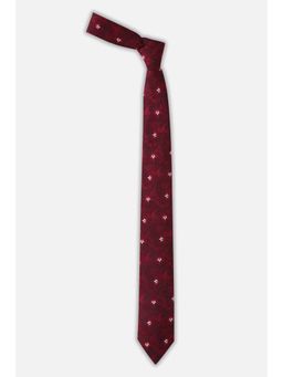 Allen Solly - Mens Maroon Embroidered Casual Tie
