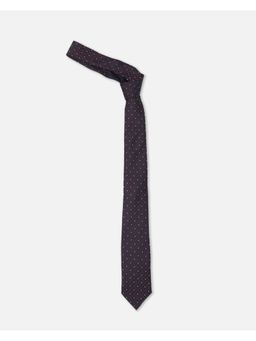 Allen Solly - Mens Navy Blue Print Formal Tie