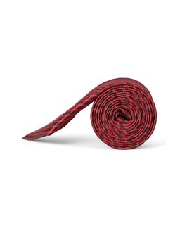 Peter England - Mens Maroon Embroidered Tie